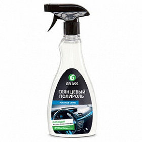 Полироль глянцевый для кожи, резины и пластика Polirol Shine 0,5 л Grass