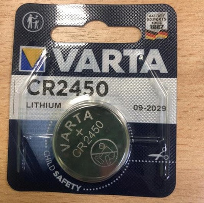 Батарейки VARTA CR2450, 3V