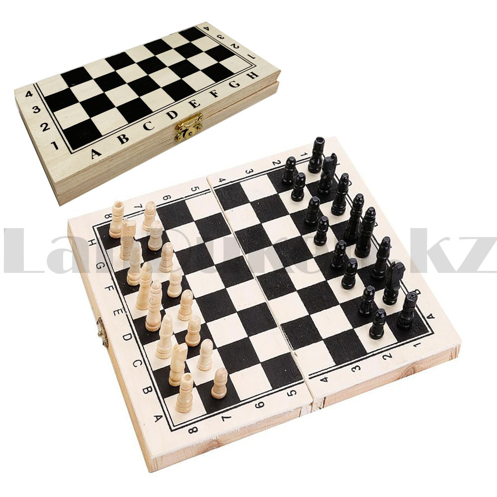 Мини Шахматы, шашки и нарды пластиковые 3 в 1 деревянная доска 21х20,7 см - фото 9 - id-p88281153