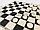 Мини Шахматы, шашки и нарды пластиковые 3 в 1 деревянная доска 21х20,7 см, фото 4