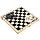 Мини Шахматы, шашки и нарды пластиковые 3 в 1 деревянная доска 21х20,7 см, фото 10