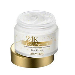 Крем для лица премиум-класса с золотом Secret Key 24K Gold Premium First Cream 50 мл