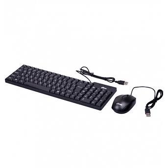 Комплект проводной клавиатура+ мышь Ritmix RKC-010 черный - фото 1 - id-p88295122