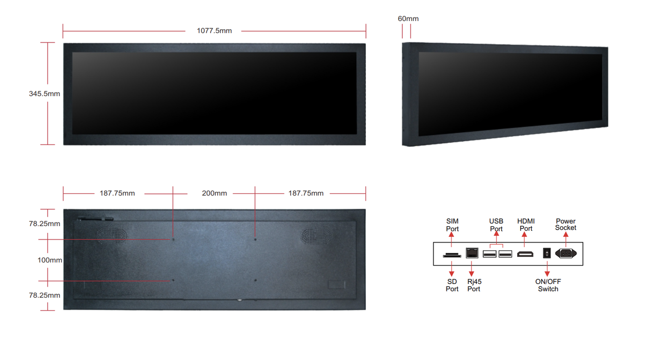 Рекламные и информационные экраны Digital Signage (мин заказ 10 штук.) 41.5" Plug And Play LCD Advertising - фото 3 - id-p88299571