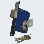 Замок врезной ЧАЗ 3B1-4