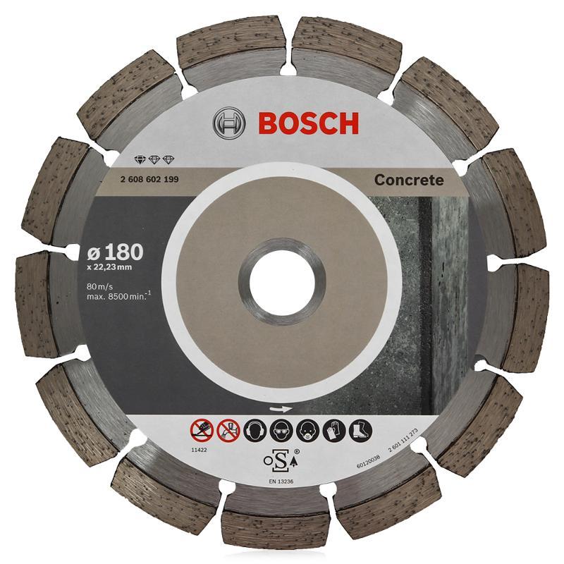 Алмазный диск Pf Concrete 180x22.23x2 (2608602199) / BOSCH, Disc diamond for concrete 180x22.23x2 - фото 1 - id-p88303002