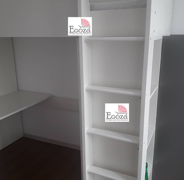 Кровать чердак Polini Simple со столом