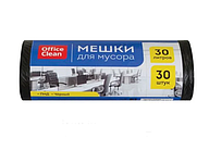 Мешки для мусора OfficeClean, 30 литров, 6 мкм, 30 штук в рулоне