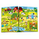 Книжка-панорамка с наклейками "На ферме", фото 3