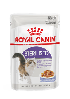 Для стерилизованных кошек и кастрированных котов в желе, Royal Canin Sterilized, пауч 85гр.
