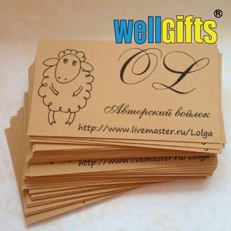 Визитки на картоне, фото 1