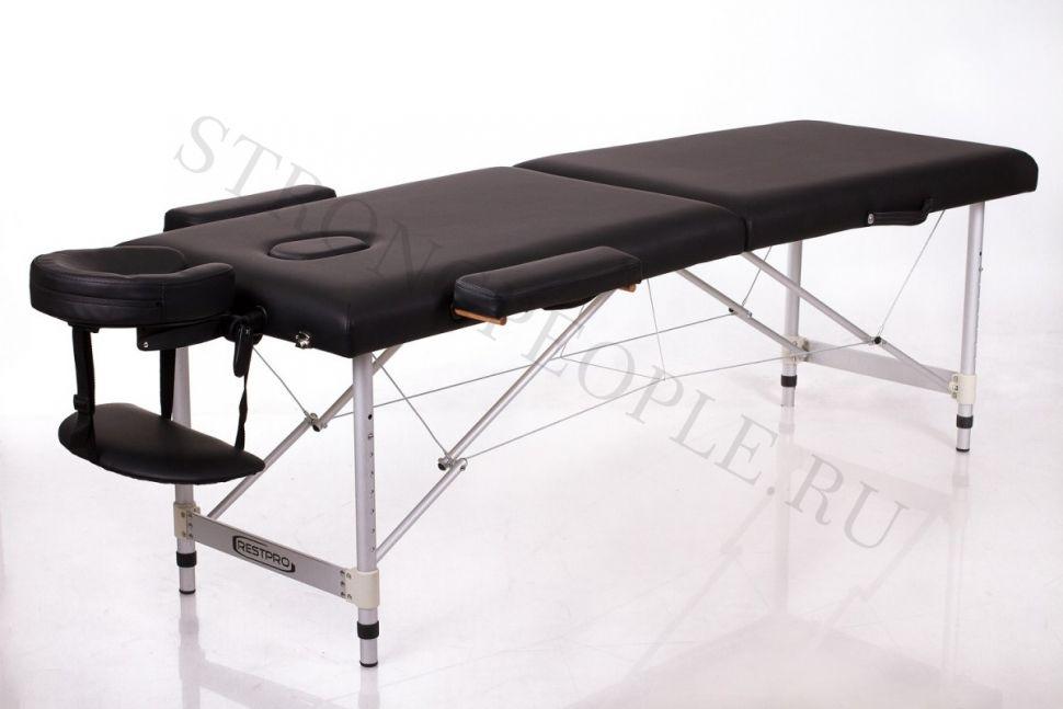 Складной массажный стол Restpro Alu 2 (M) Black - фото 1 - id-p40509285