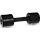 Гантель цельная MB Фитнесс чёрная 1-16 кг (поштучно) (9 кг), фото 2
