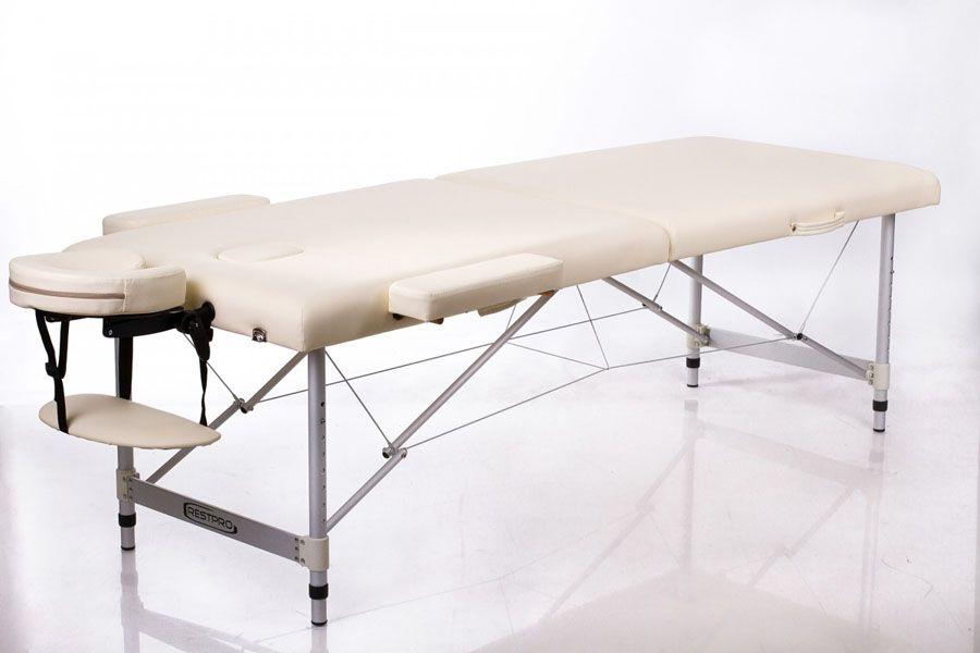 Складной массажный стол - кушетка Restpro Alu 2 (Черный)