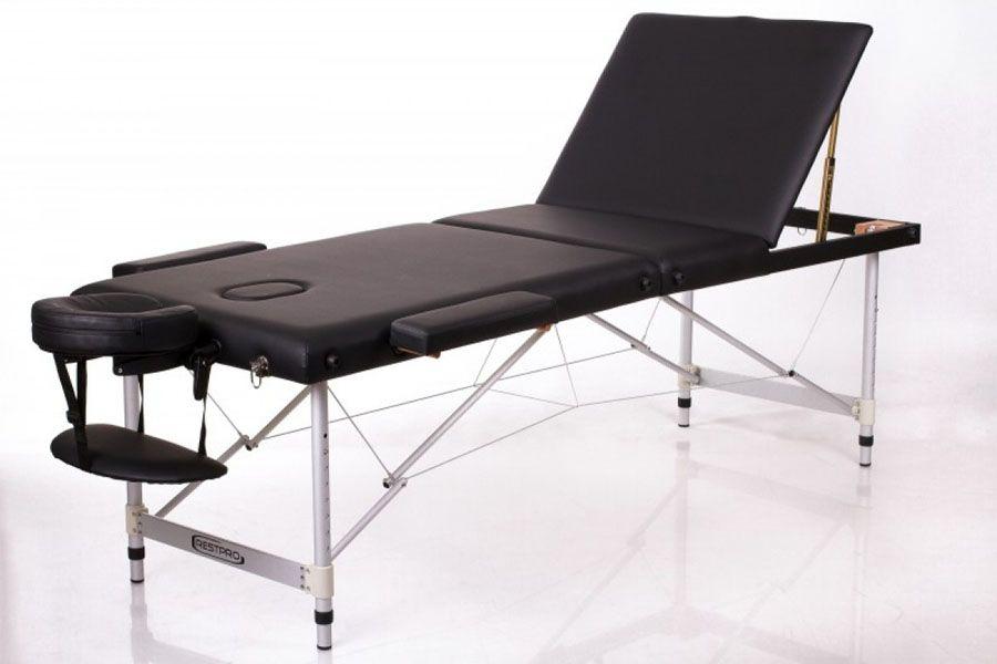 Складной массажный стол - кушетка Restpro Alu 3 (Черный) - фото 2 - id-p74111822
