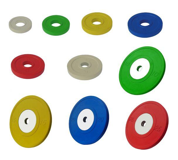 Диск олимпийский бамперный Vertex Crossfit цветной (0,5 кг) - фото 1 - id-p56577651