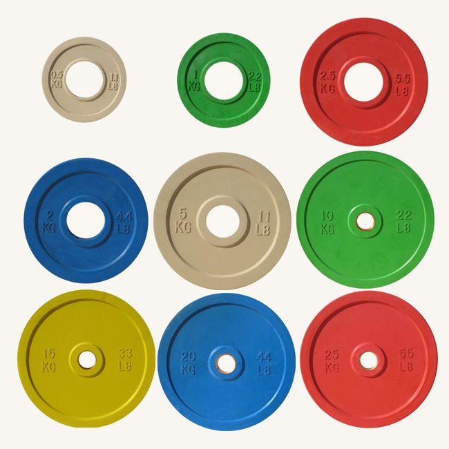 Диск олимпийский Johns 71025 цветной обрезиненный d51 мм (10 кг) - фото 1 - id-p74111912