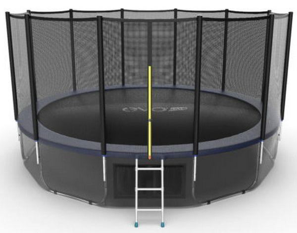 Батут EVO Jump External 16ft + Lower net (Синий) - фото 2 - id-p55120921