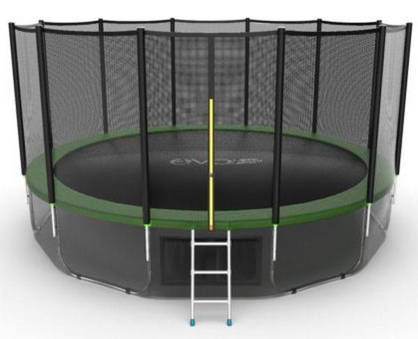 Батут EVO Jump External 16ft + Lower net (Зеленый)