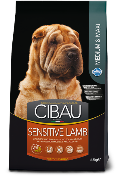 Sensitive Medium&Maxi для собак средних и крупных пород с ягненком, Cibau, уп. 12кг.