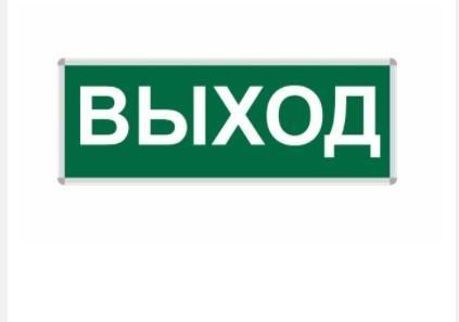 Пиктограмма ВЫХОД 330*120 NEW