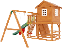 Детский игровой комплекс "Домик" IgraGrad Детская деревянная площадка "IgraGrad Домик 2", фото 6