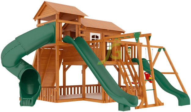 Детский игровой комплекс "Домик" IgraGrad Детская деревянная площадка "IgraGrad Домик 5"