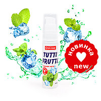 Вкусный лубрикант на водной основе со вкусом сладкой мяты Tutti Frutti 30 мл