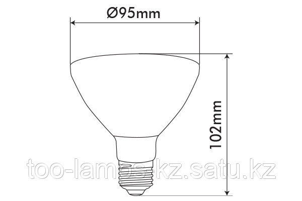 Светодиодная лампа VO/PARLED/13.2W/SMD/E27/3000K/PAR30/CBOX, фото 2