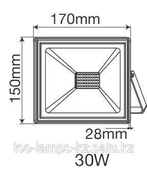 Прожектор светодиодный INDUS/30W/SMD/3000K/IP65/220V, фото 2