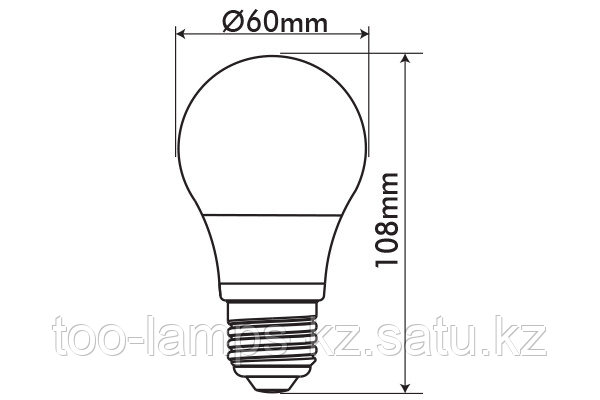 Светодиодная лампа OPTILED/A60/E27/10W/2700K/SMD/CBOX, фото 2