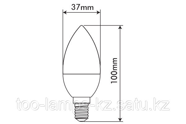 Светодиодная лампа OPTILED/C37/E14/3.5W/4000K/SMD/CBOX