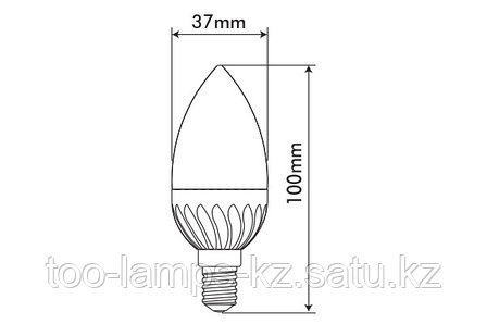 Светодиодная лампа MICROSTAR-2/6W/SMD/E14/2700K/SFT/C37/CBOX/LED, фото 2