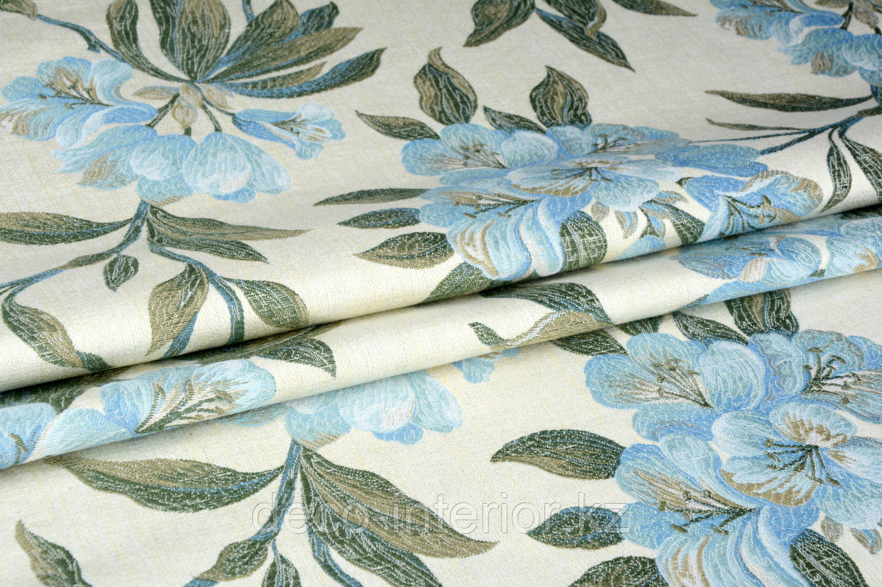 Портьерная ткань для штор, жаккард с цветами - фото 9 - id-p13858264