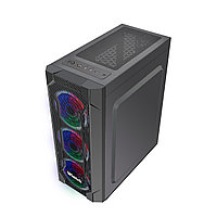 Корпус Wintek Rainbow K106 TG, ATX/Micro ATX, USB 1*3.0/2*2.0, 0,45 mm, 3*12cm SR Rainbow fan