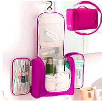 Органайзер для хранения косметики и аксессуаров складной подвесной Wosh bag розовый, фото 1