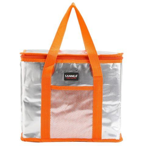 Сумка-термос на молнии с наружным карманом SANNE 8635 [26 литров] (Оранжевый)