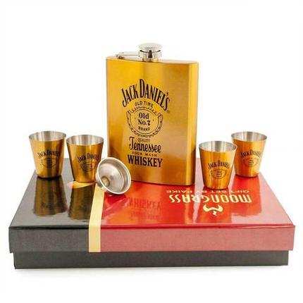 Фляжка с аксессуарами в подарочной упаковке «The STRONG man» (Jack Daniel's Gold), фото 2