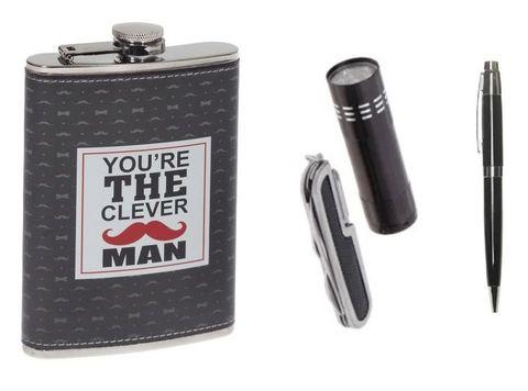Фляжка с аксессуарами в подарочной упаковке «The STRONG man» (Jack Daniel's Leather) - фото 4 - id-p88363161
