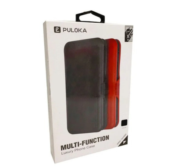 Чехол для смартфона кошелек визитница на магните для Note 10 Plus PULOKA темно синий - фото 7 - id-p88386814