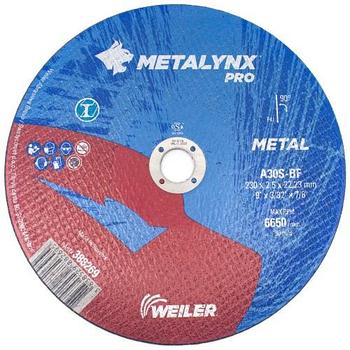 Круг отрезной Metal 230 х 2,5 х 22,23 Metalynx PRO A30S-BF (Weiler Abrasives, Slovenija)