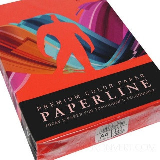 Бумага цветная Paperline IT 250 цвет Red/красный А4, 160 г/м2, 250 листов