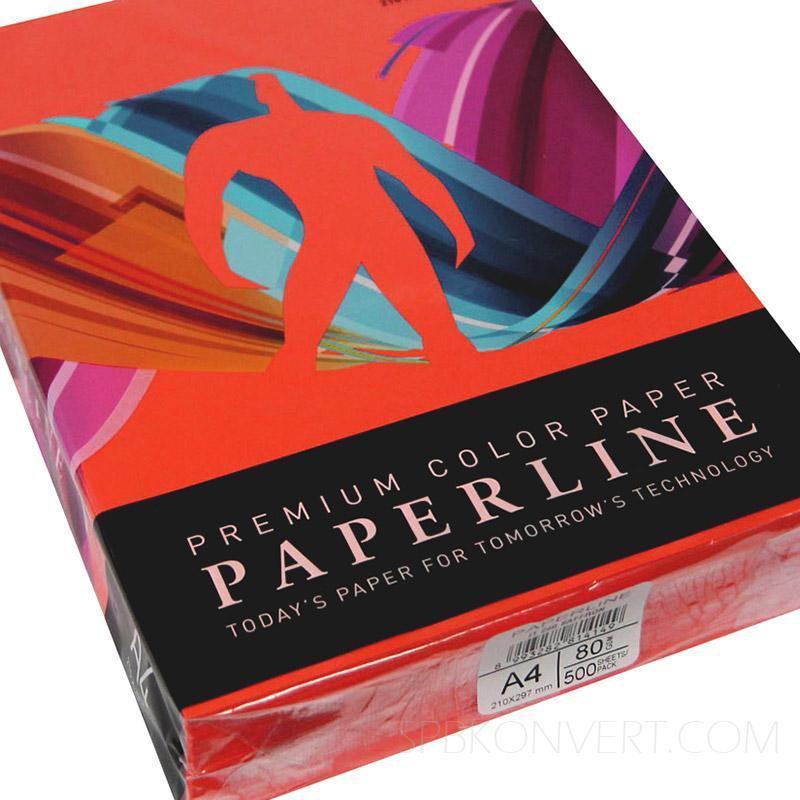 Бумага цветная PAPERLINE IT 250 цвет Red/красный А4, 80 гр/м2, 500 листов