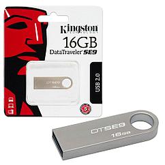 Память Kingston "DTSE9" 16GB, USB 2.0 Flash Drive, металлический