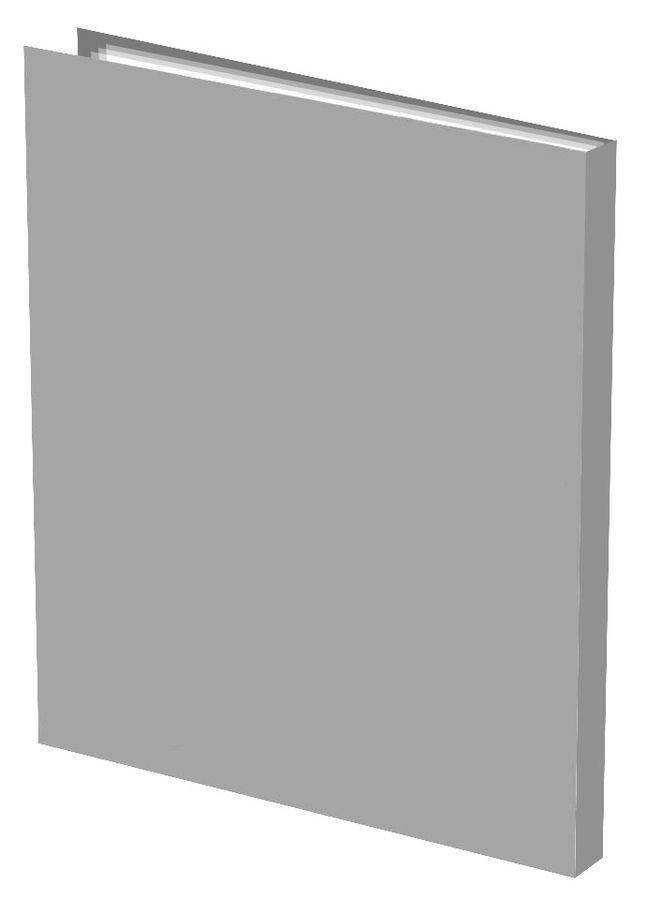 Папка 40 вклад. 0.50мм basic серый  Silwerhof