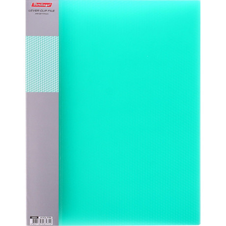 Папка-скоросшиватель пластиковая "Hatber", А4, 150/240мкм, Дисплей, прозрач верх с карманом, синяя