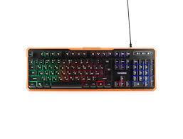 Клавиатура USB, Гарнизон GK-320G, Черный оранжевый