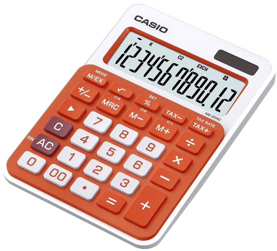 Калькулятор настольный CASIO MS-20NC-RD-S-EC