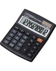 Калькулятор настольный Citizen  12-разрядный 124x102x25мм, черный