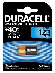 Батарейка DURACELL CR123 ULTRA (10/50/6000) Тип: CR123 - 1шт